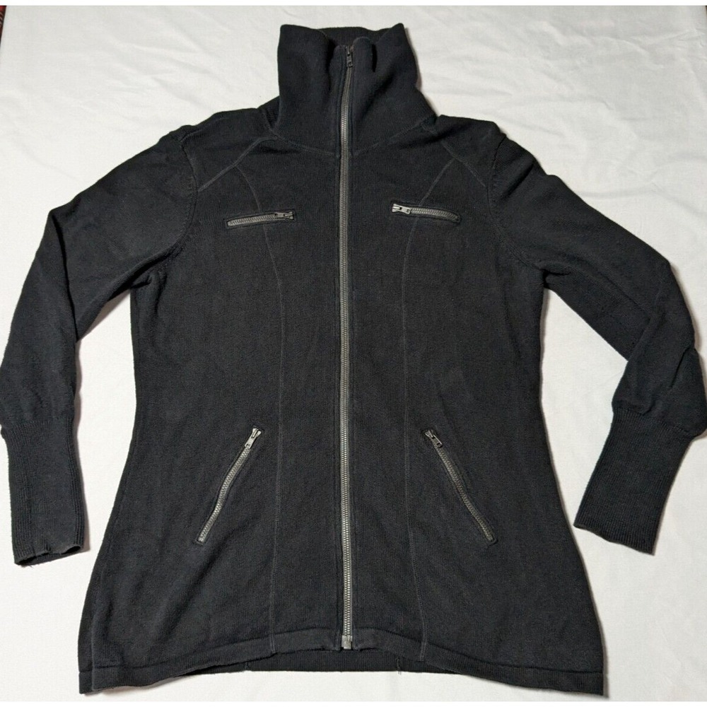 JOFIT Women Medium Full Zip Turtle Neck‎ Sweater